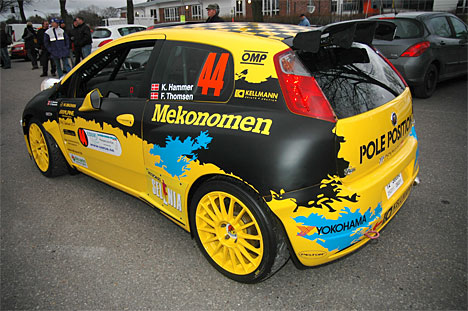 Pole Position Denmarks frække Fiat Grande Punto fik megen opmærksomhed ved